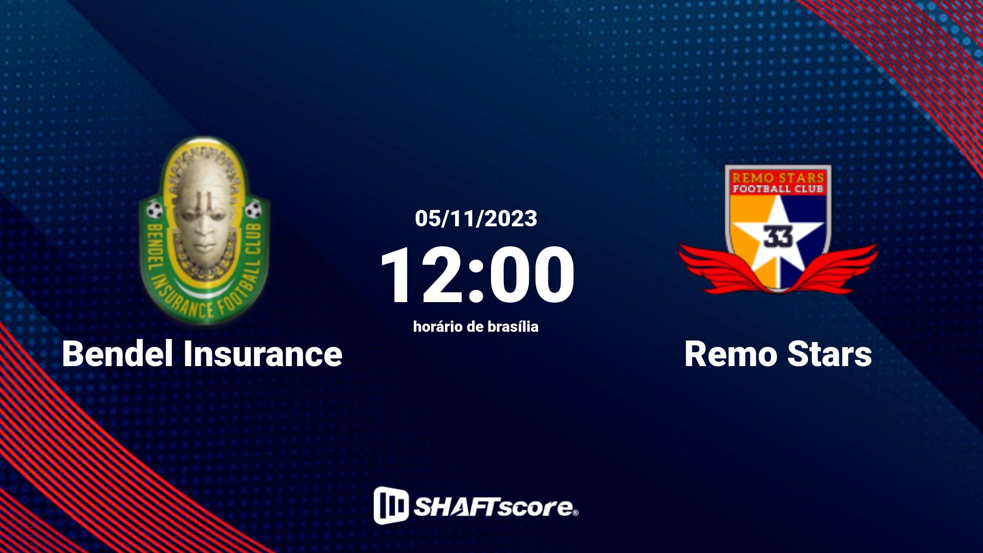 Estatísticas do jogo Bendel Insurance vs Remo Stars 05.11 12:00