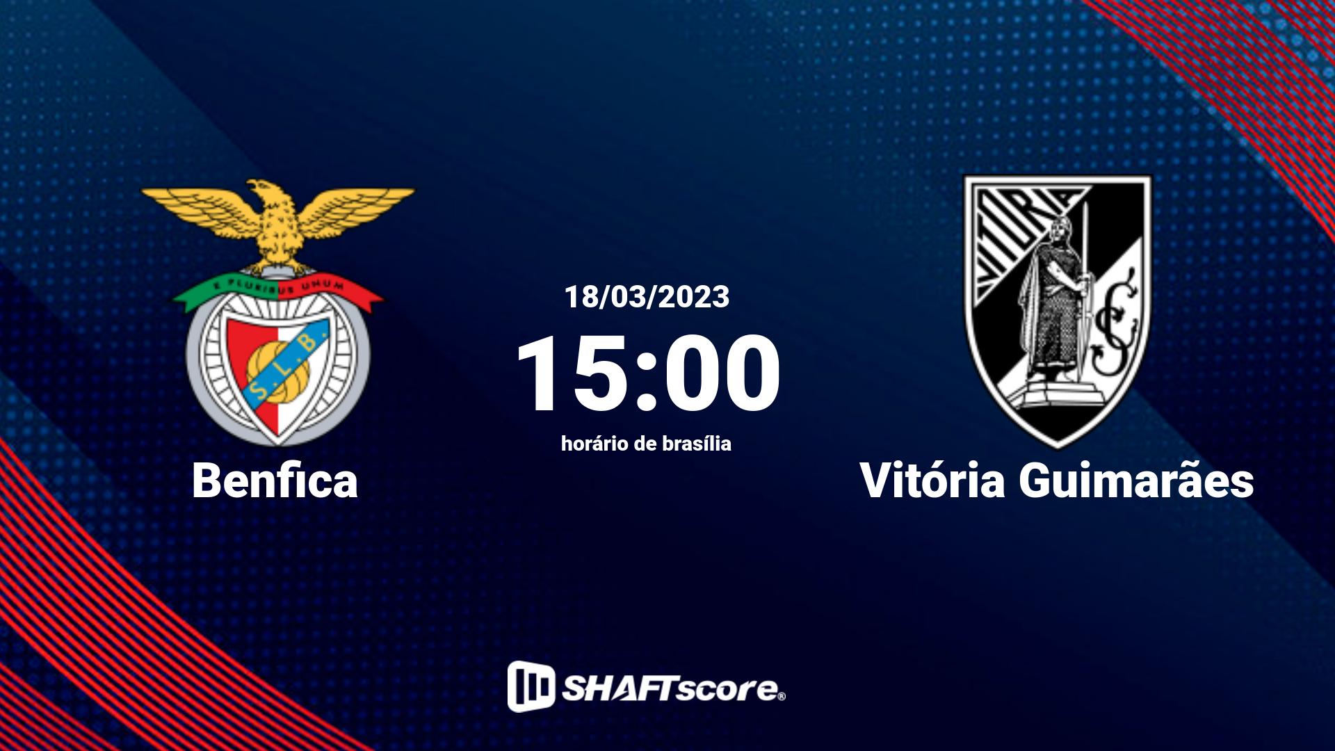 Estatísticas do jogo Benfica vs Vitória Guimarães 18.03 15:00