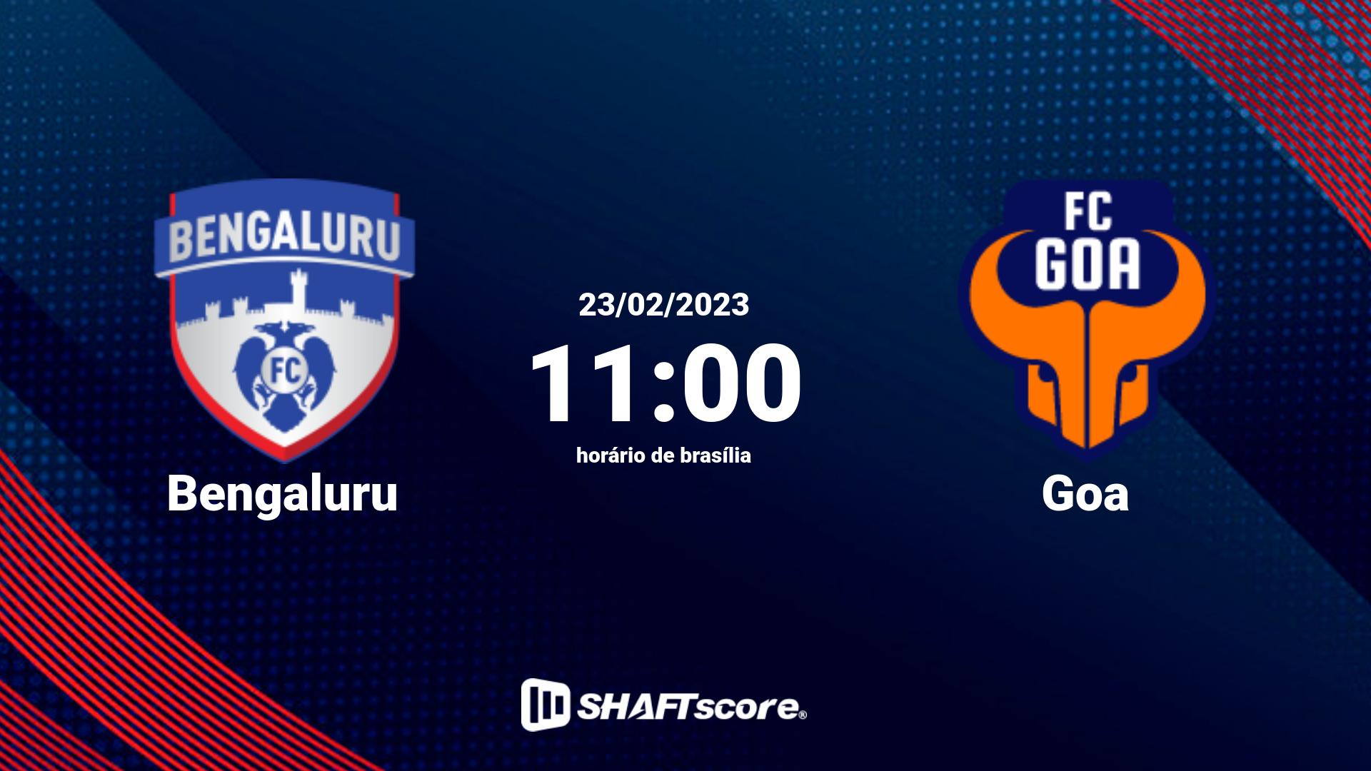 Estatísticas do jogo Bengaluru vs Goa 23.02 11:00