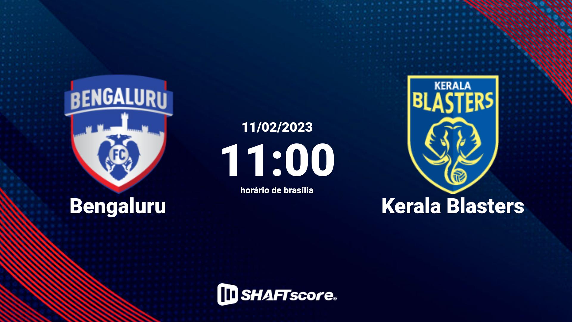 Estatísticas do jogo Bengaluru vs Kerala Blasters 11.02 11:00