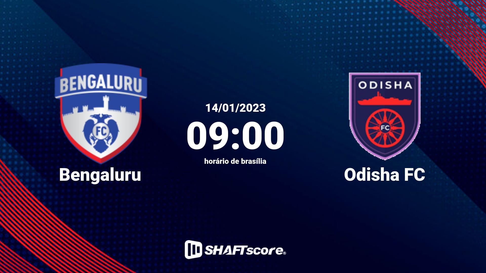 Estatísticas do jogo Bengaluru vs Odisha FC 14.01 09:00