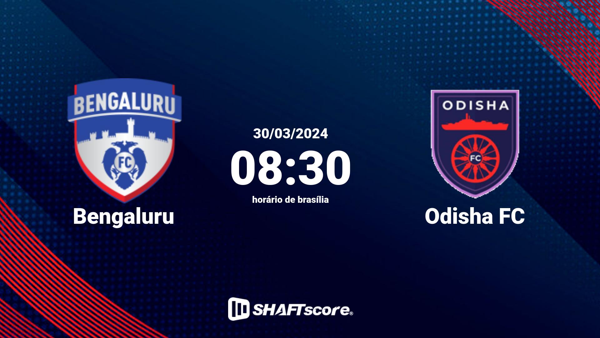 Estatísticas do jogo Bengaluru vs Odisha FC 30.03 08:30