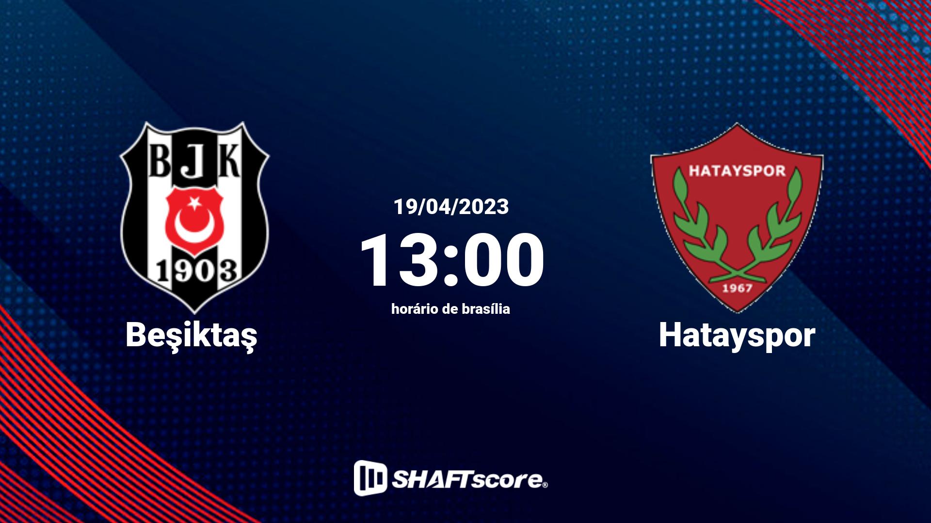 Estatísticas do jogo Beşiktaş vs Hatayspor 19.04 13:00