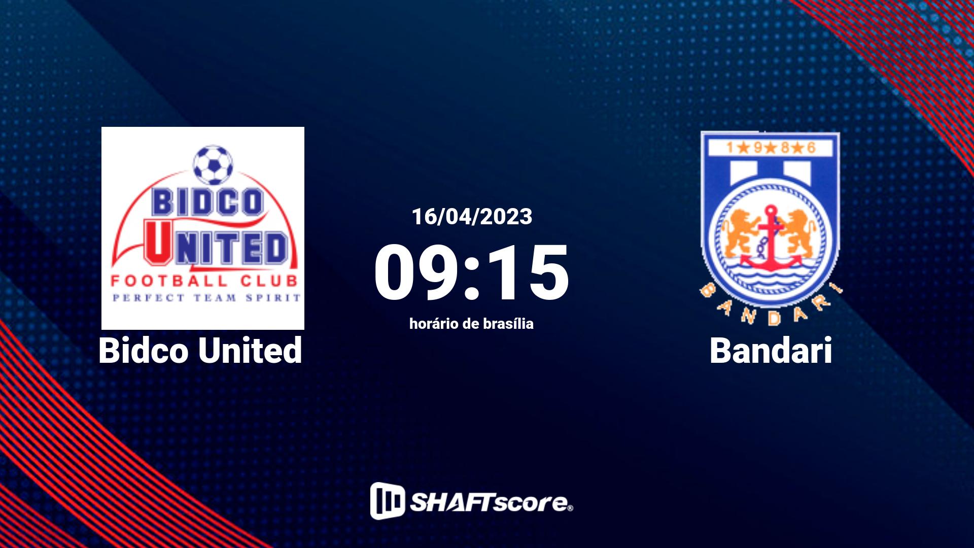 Estatísticas do jogo Bidco United vs Bandari 16.04 09:15