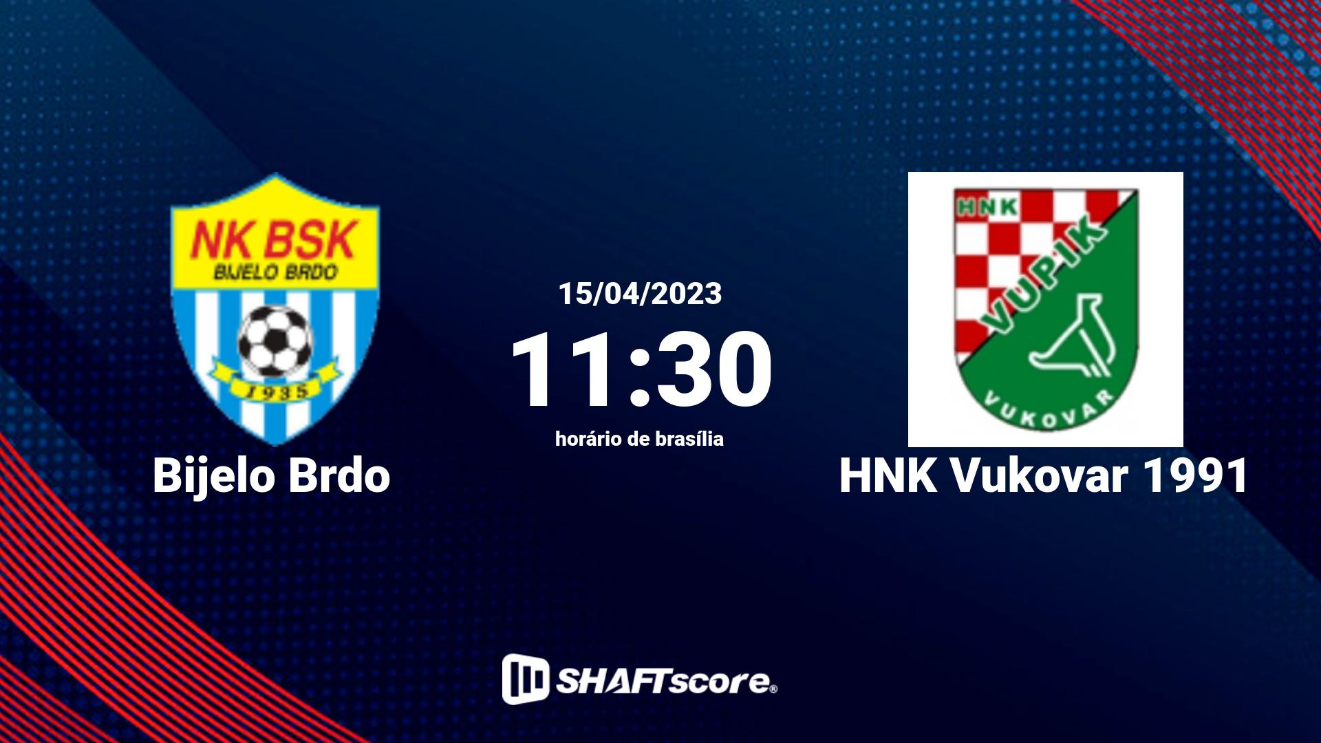 Estatísticas do jogo Bijelo Brdo vs HNK Vukovar 1991 15.04 11:30