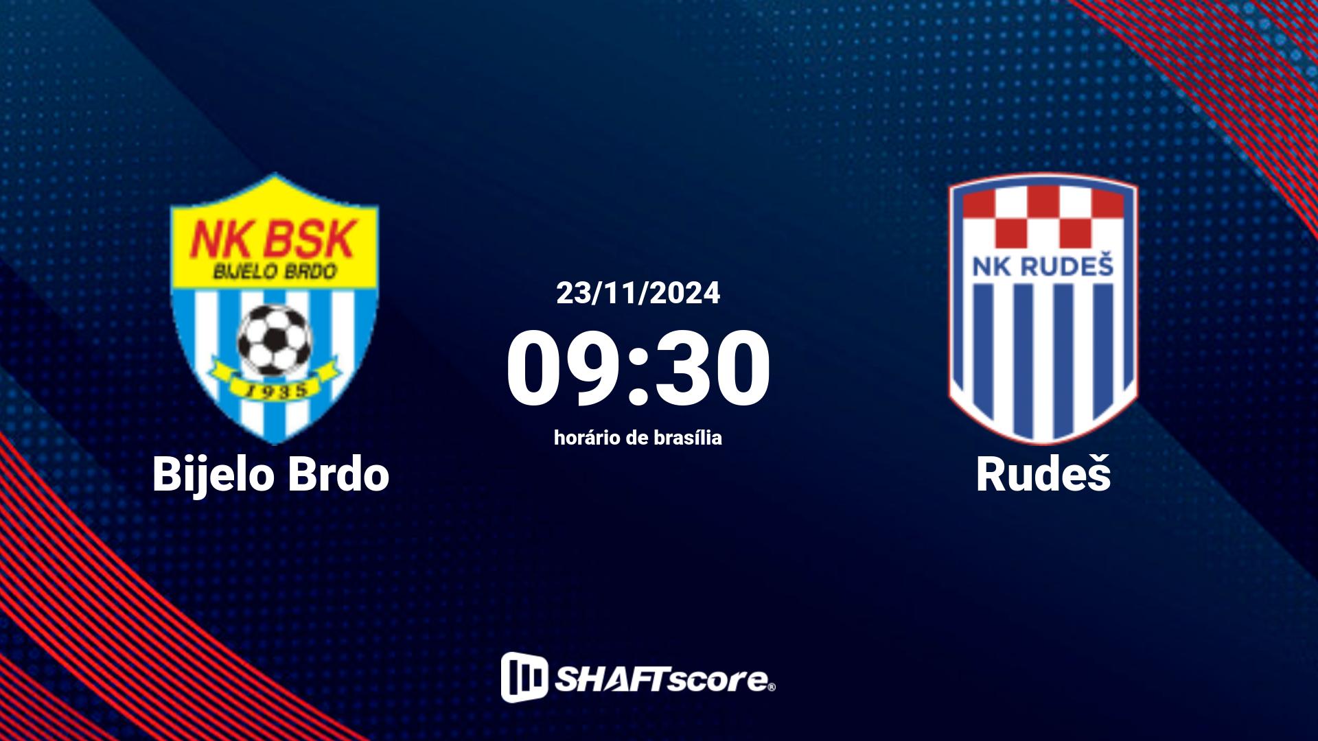 Estatísticas do jogo Bijelo Brdo vs Rudeš 23.11 09:30