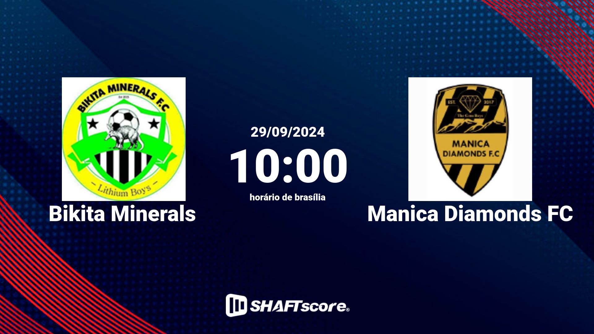 Estatísticas do jogo Bikita Minerals vs Manica Diamonds FC 29.09 10:00