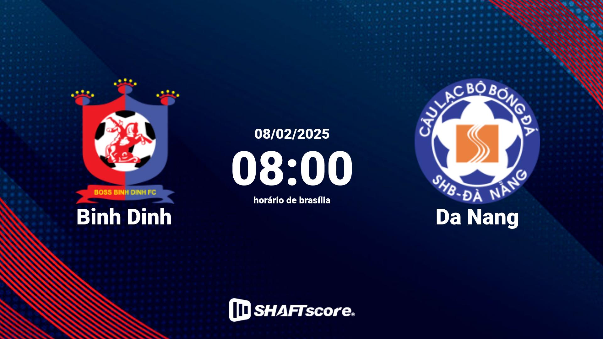 Estatísticas do jogo Binh Dinh vs Da Nang 08.02 08:00