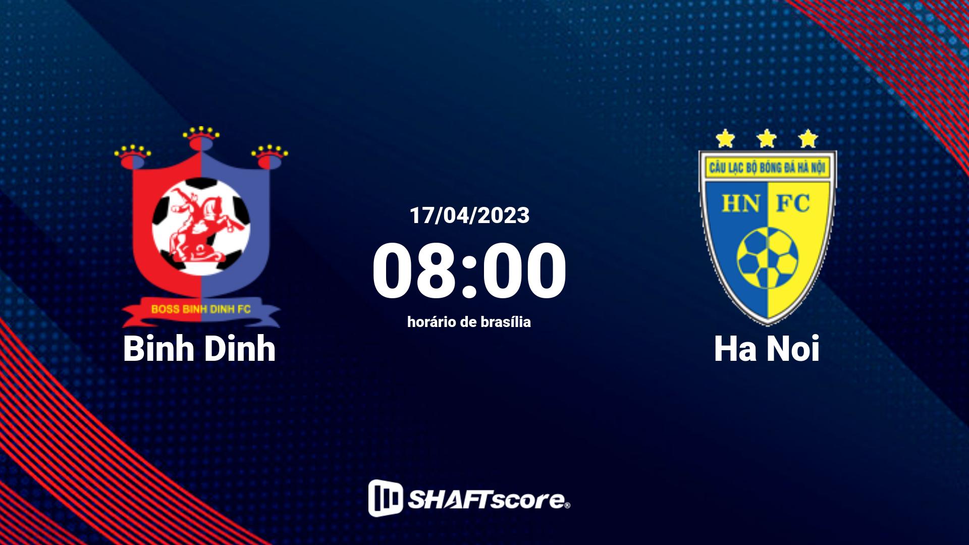 Estatísticas do jogo Binh Dinh vs Ha Noi 17.04 08:00