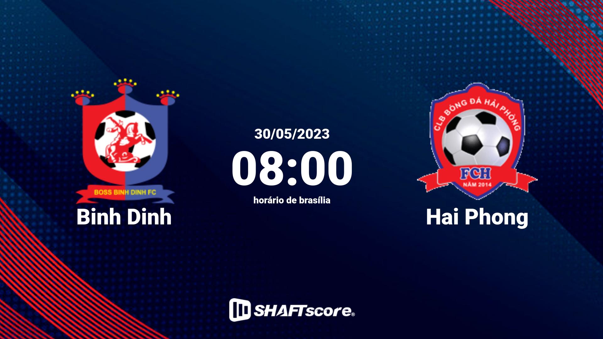 Estatísticas do jogo Binh Dinh vs Hai Phong 30.05 08:00