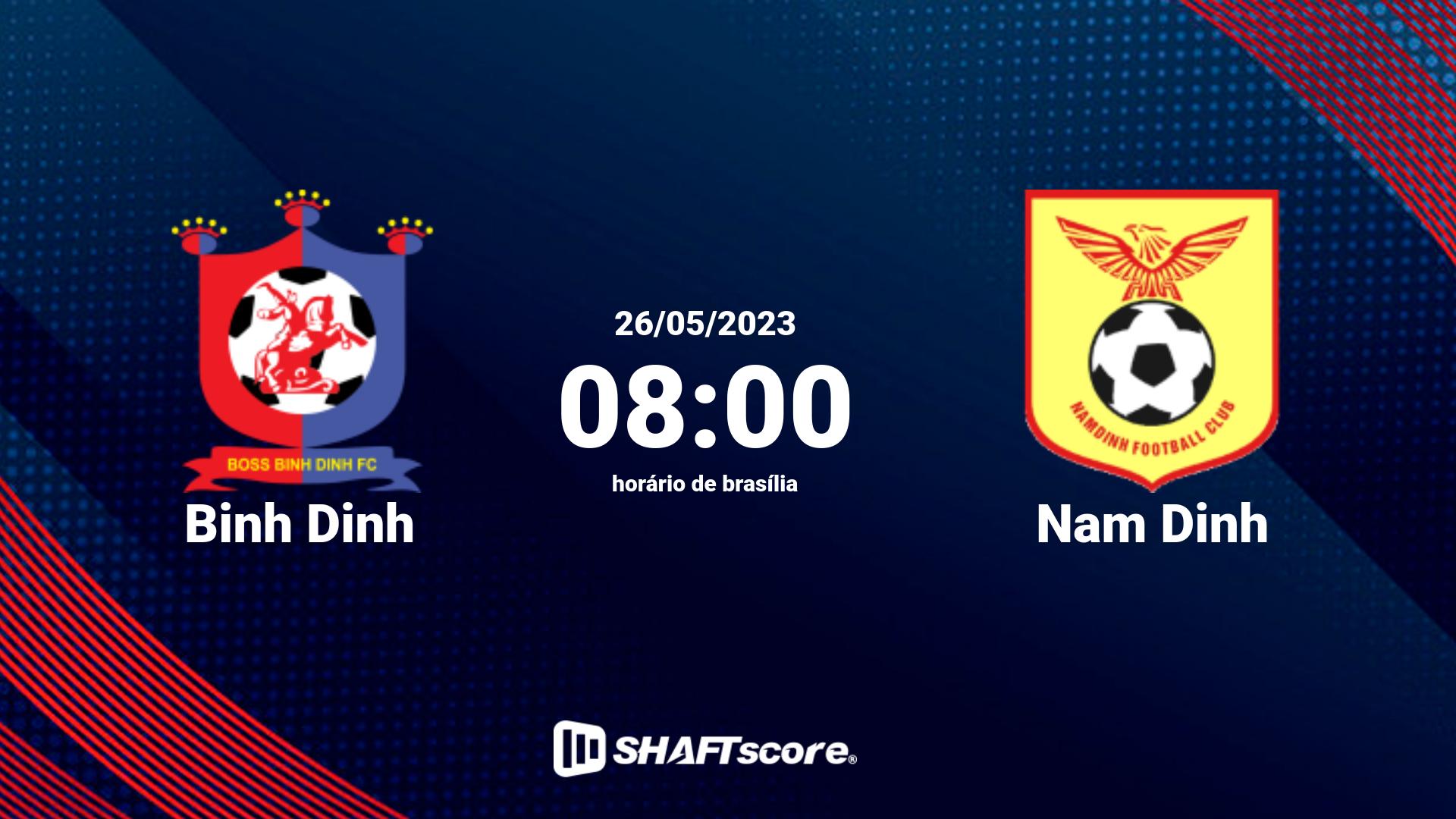 Estatísticas do jogo Binh Dinh vs Nam Dinh 26.05 08:00