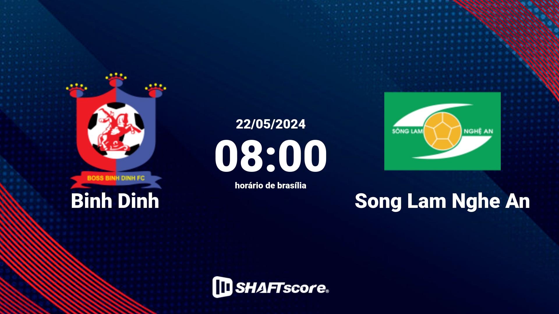 Estatísticas do jogo Binh Dinh vs Song Lam Nghe An 22.05 08:00