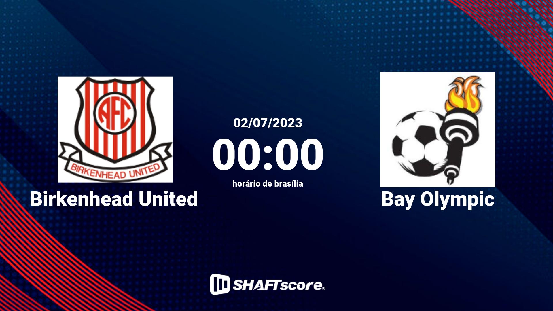 Estatísticas do jogo Birkenhead United vs Bay Olympic 02.07 00:00