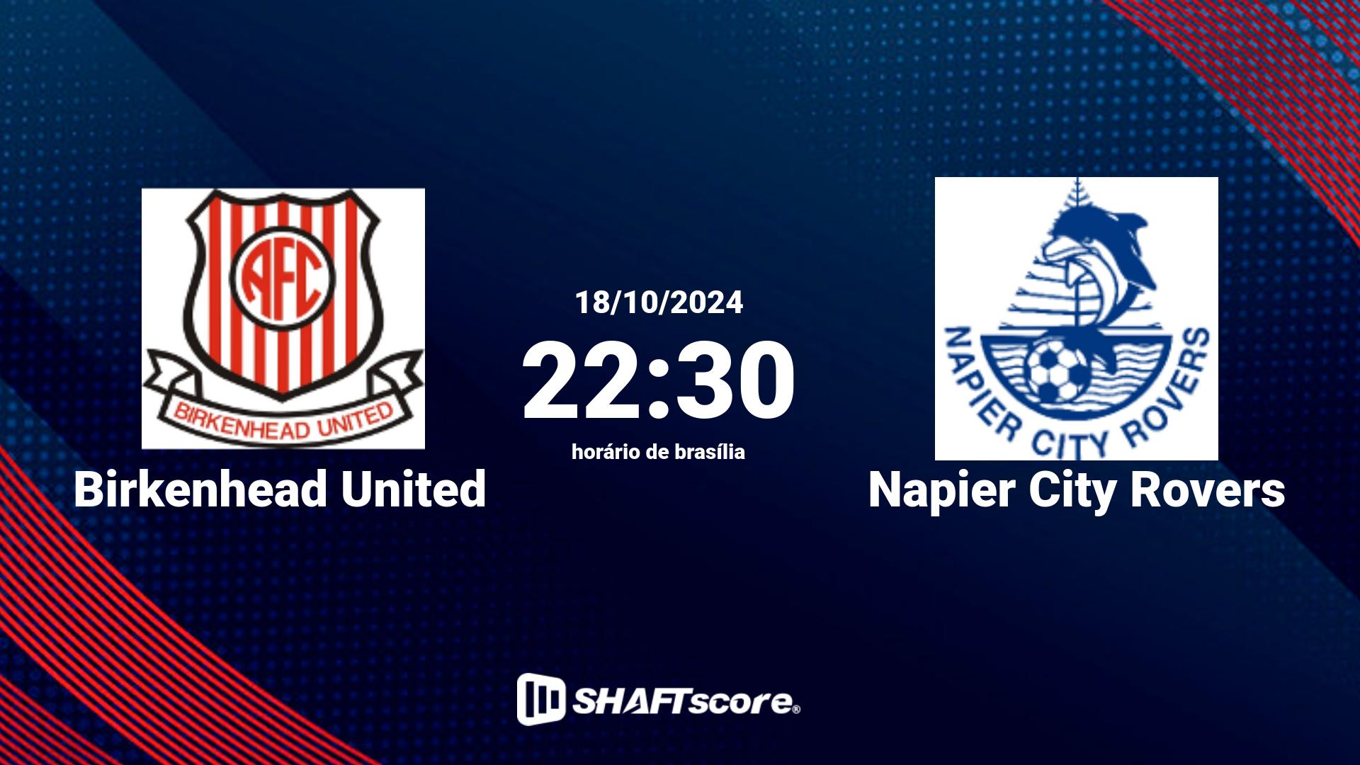 Estatísticas do jogo Birkenhead United vs Napier City Rovers 18.10 22:30