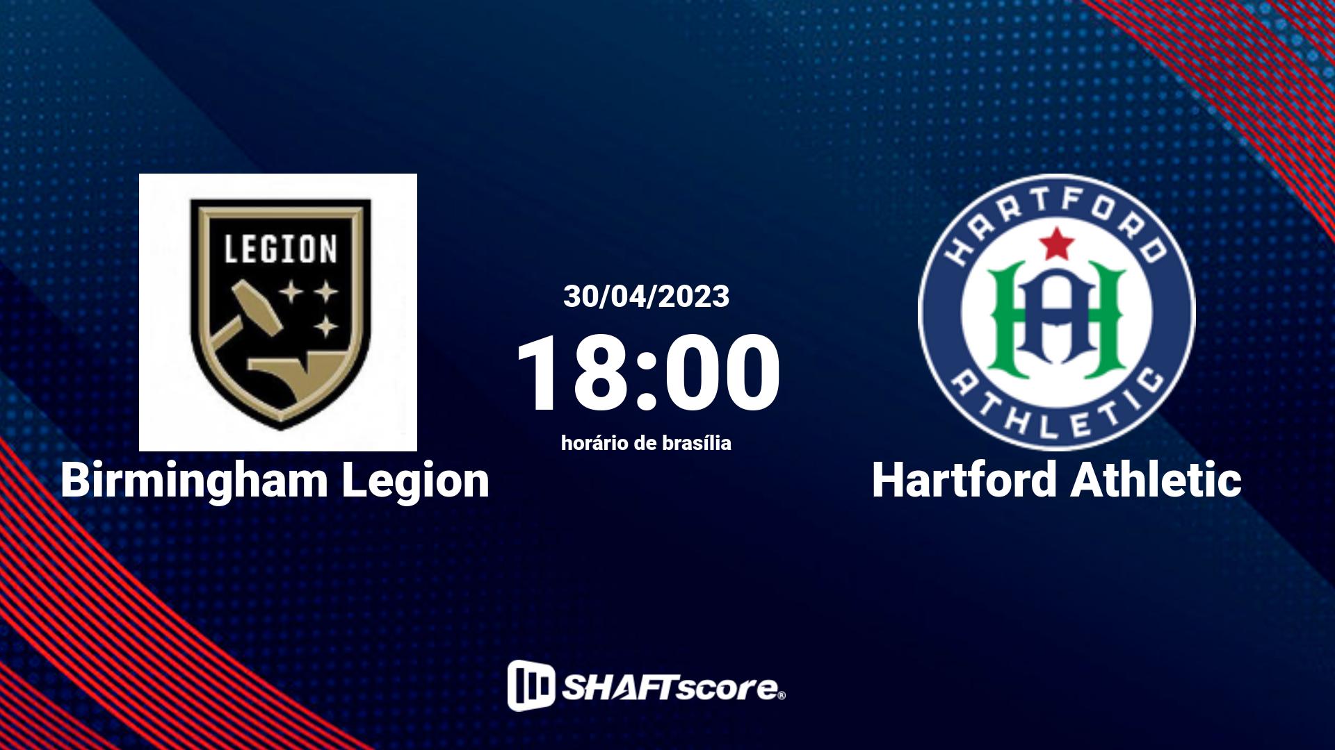 Estatísticas do jogo Birmingham Legion vs Hartford Athletic 30.04 18:00
