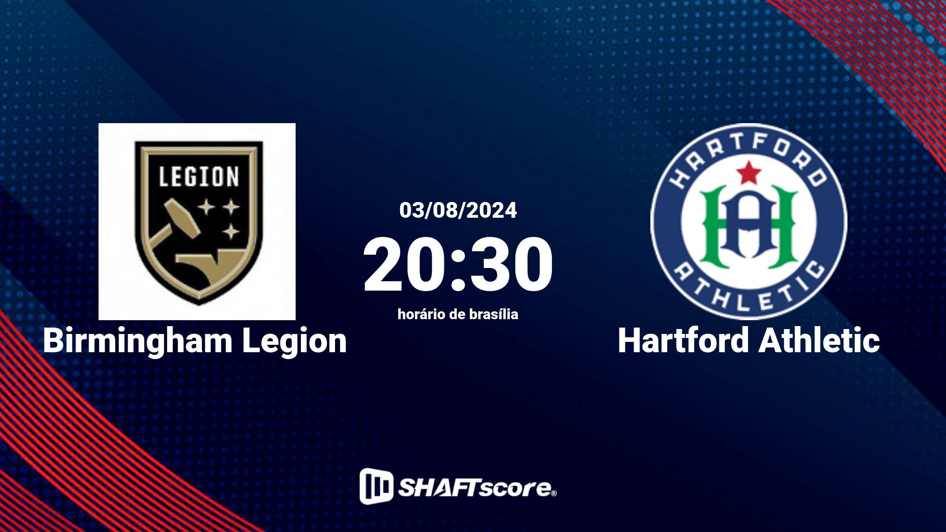 Estatísticas do jogo Birmingham Legion vs Hartford Athletic 03.08 20:30