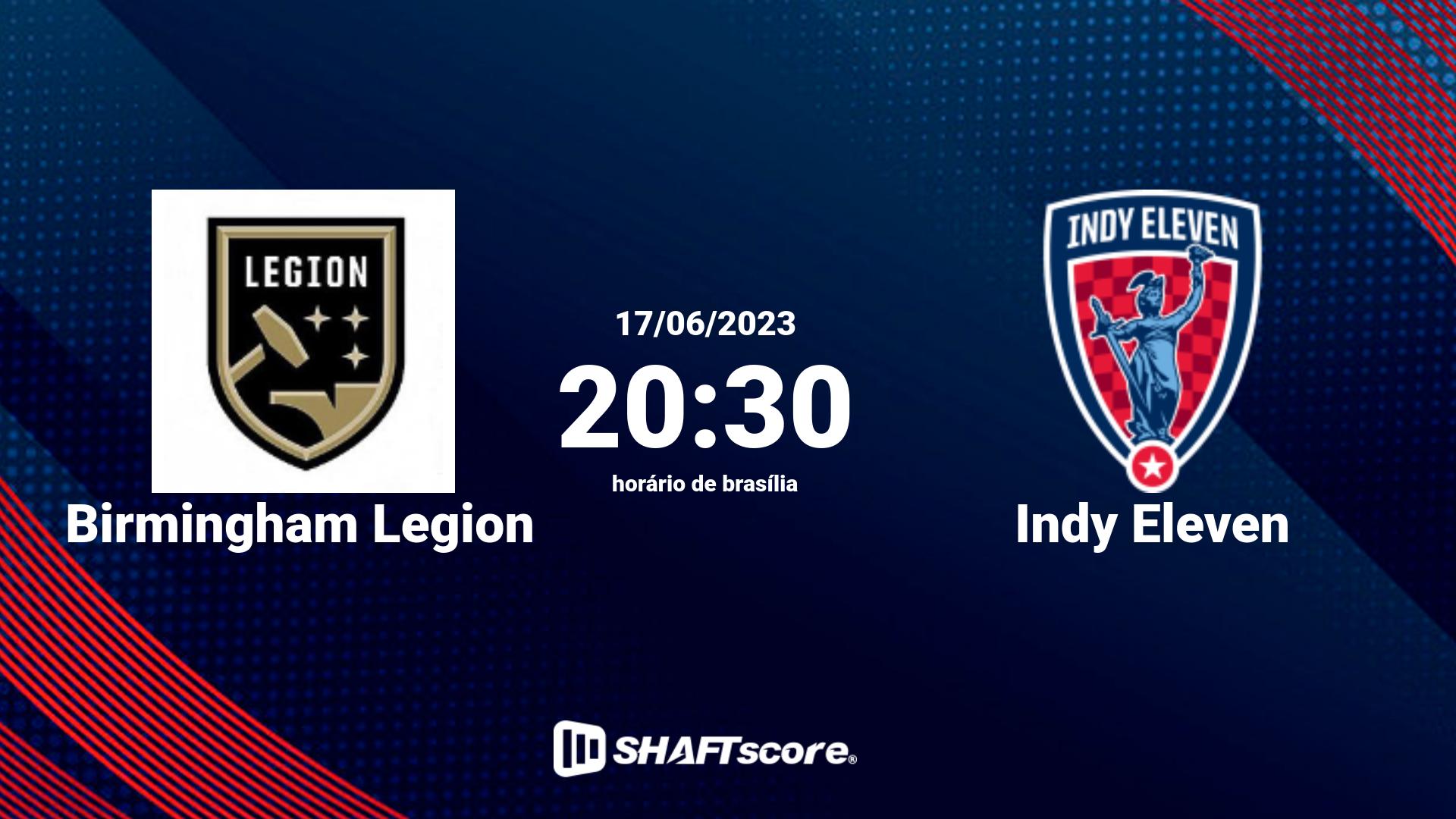 Estatísticas do jogo Birmingham Legion vs Indy Eleven 17.06 20:30