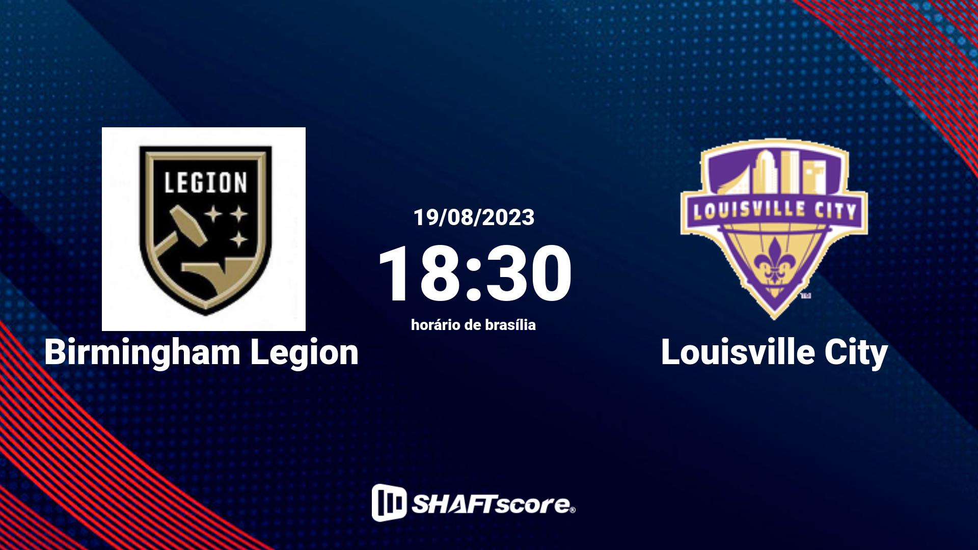 Estatísticas do jogo Birmingham Legion vs Louisville City 19.08 18:30