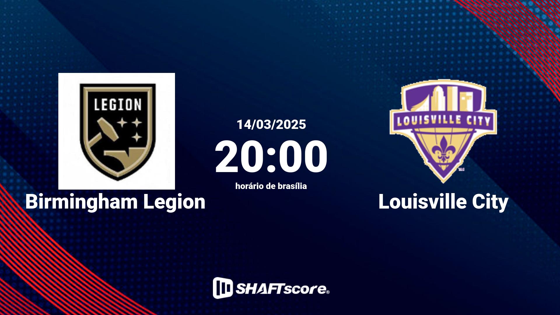 Estatísticas do jogo Birmingham Legion vs Louisville City 14.03 20:00