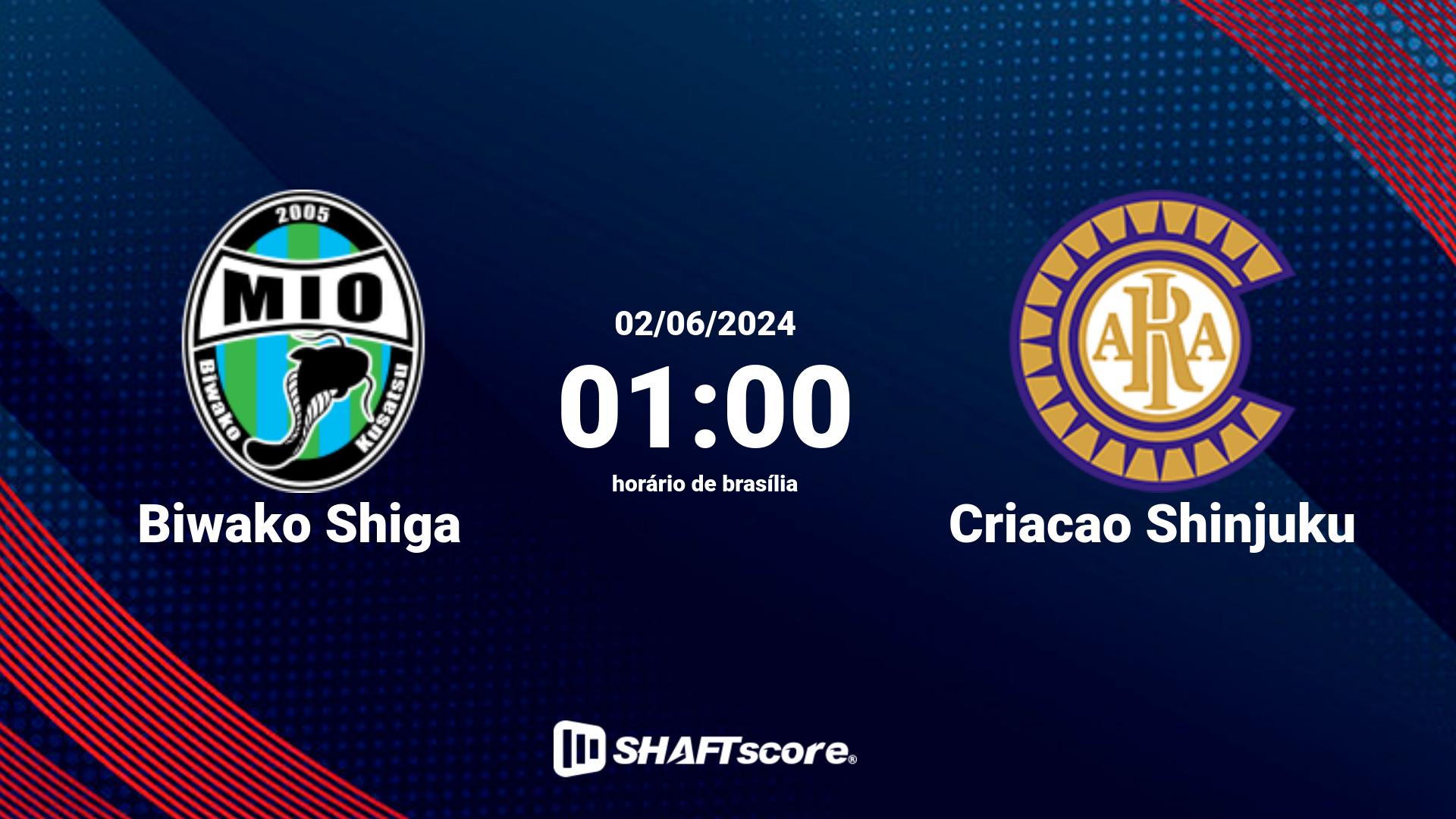 Estatísticas do jogo Biwako Shiga vs Criacao Shinjuku 02.06 01:00