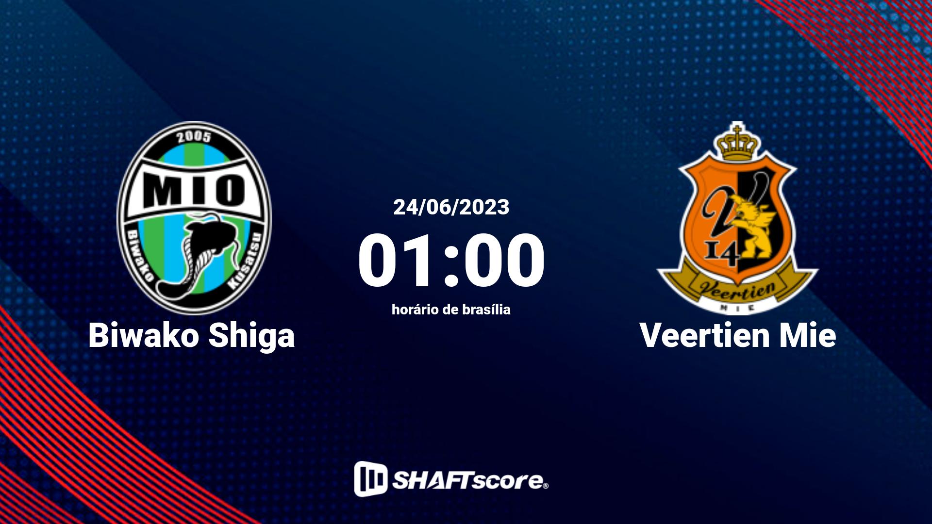 Estatísticas do jogo Biwako Shiga vs Veertien Mie 24.06 01:00