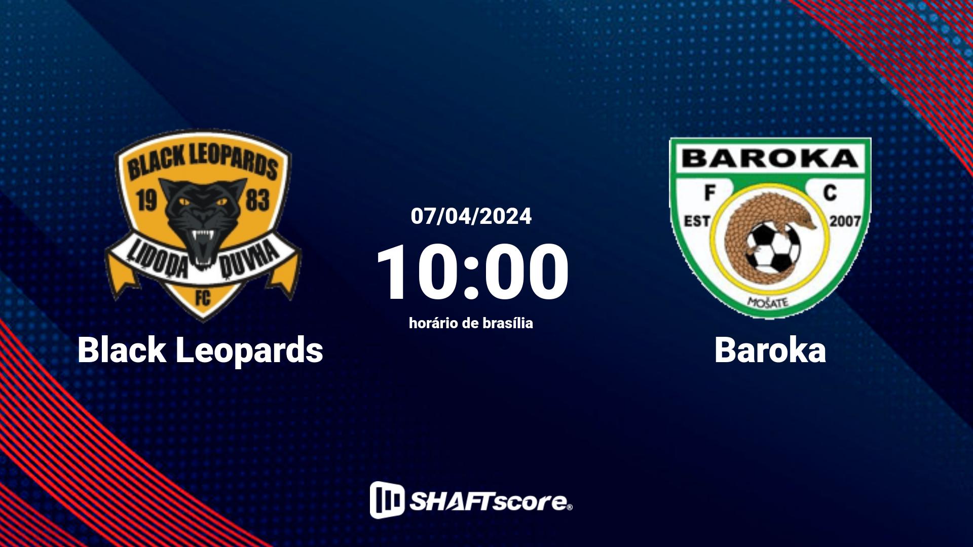 Estatísticas do jogo Black Leopards vs Baroka 07.04 10:00