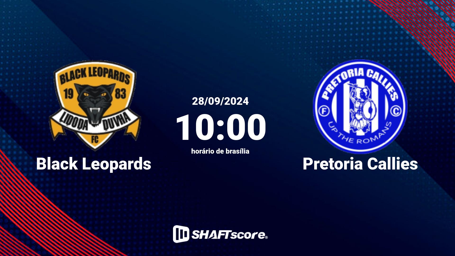 Estatísticas do jogo Black Leopards vs Pretoria Callies 28.09 10:00