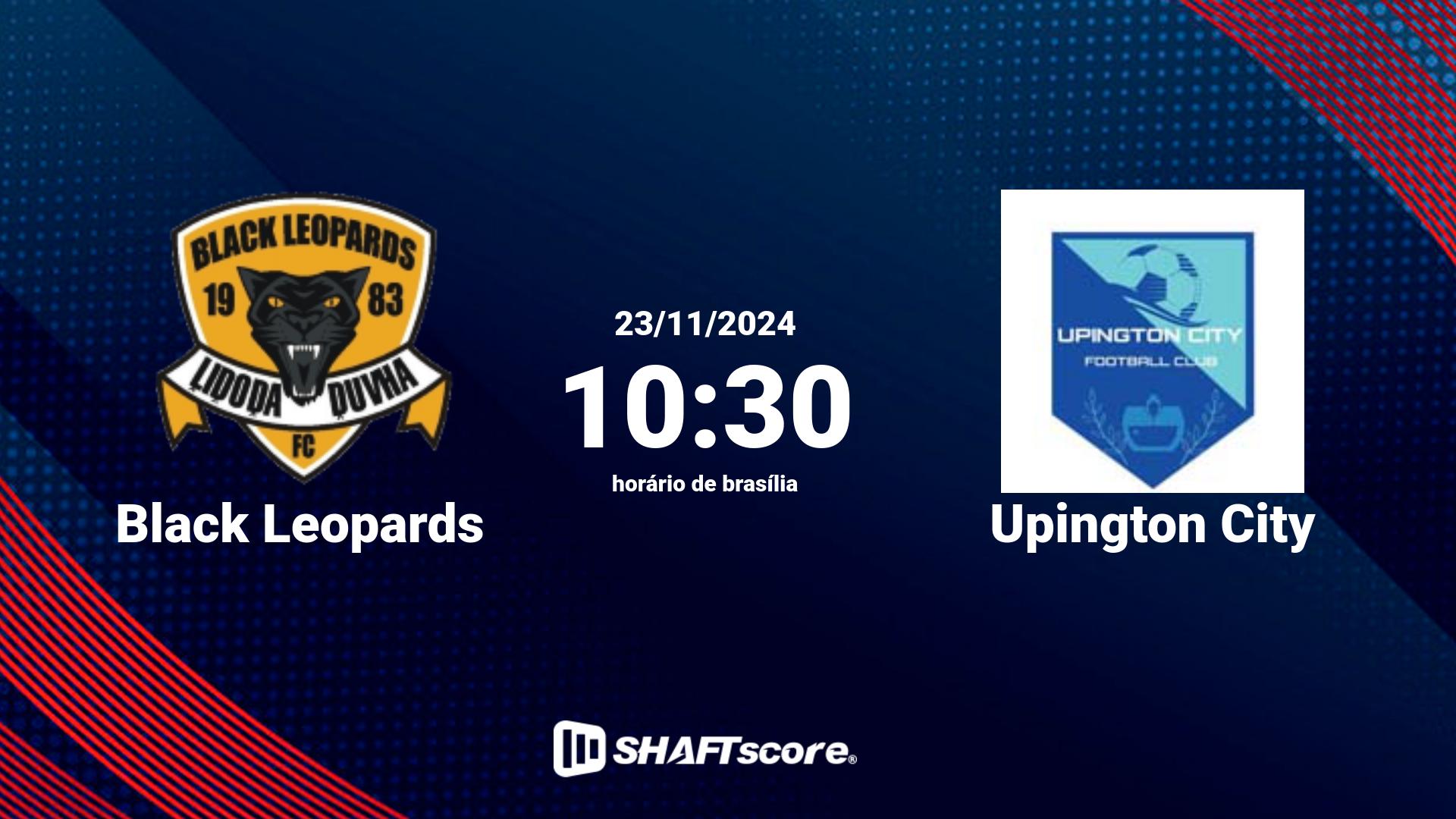 Estatísticas do jogo Black Leopards vs Upington City 23.11 10:30