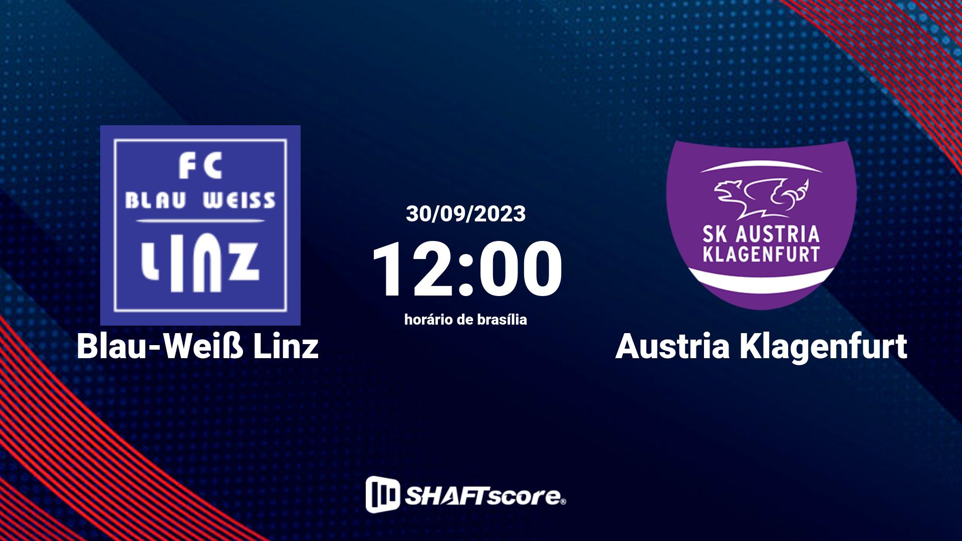 Estatísticas do jogo Blau-Weiß Linz vs Austria Klagenfurt 30.09 12:00