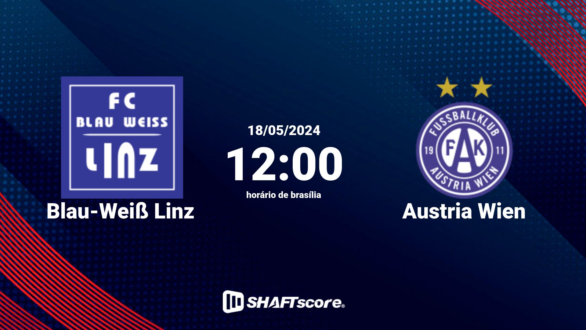 Estatísticas do jogo Blau-Weiß Linz vs Austria Wien 18.05 12:00