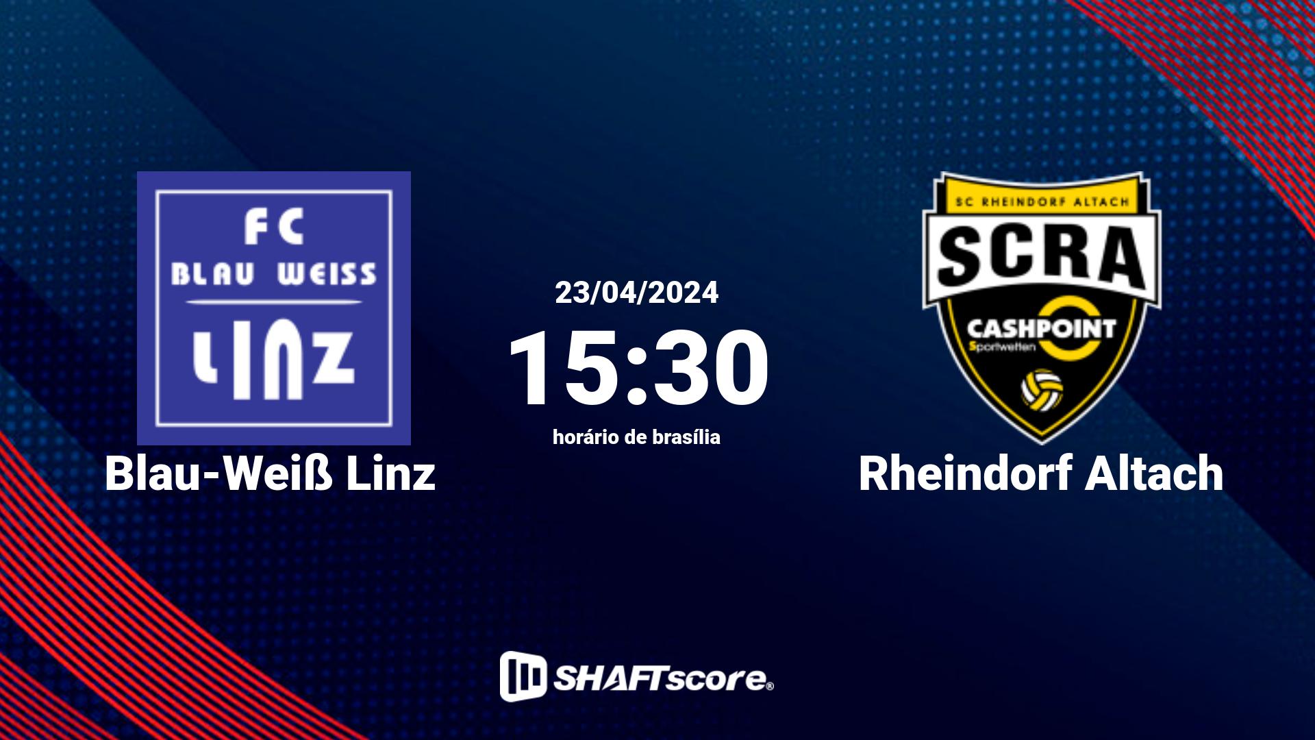 Estatísticas do jogo Blau-Weiß Linz vs Rheindorf Altach 23.04 15:30