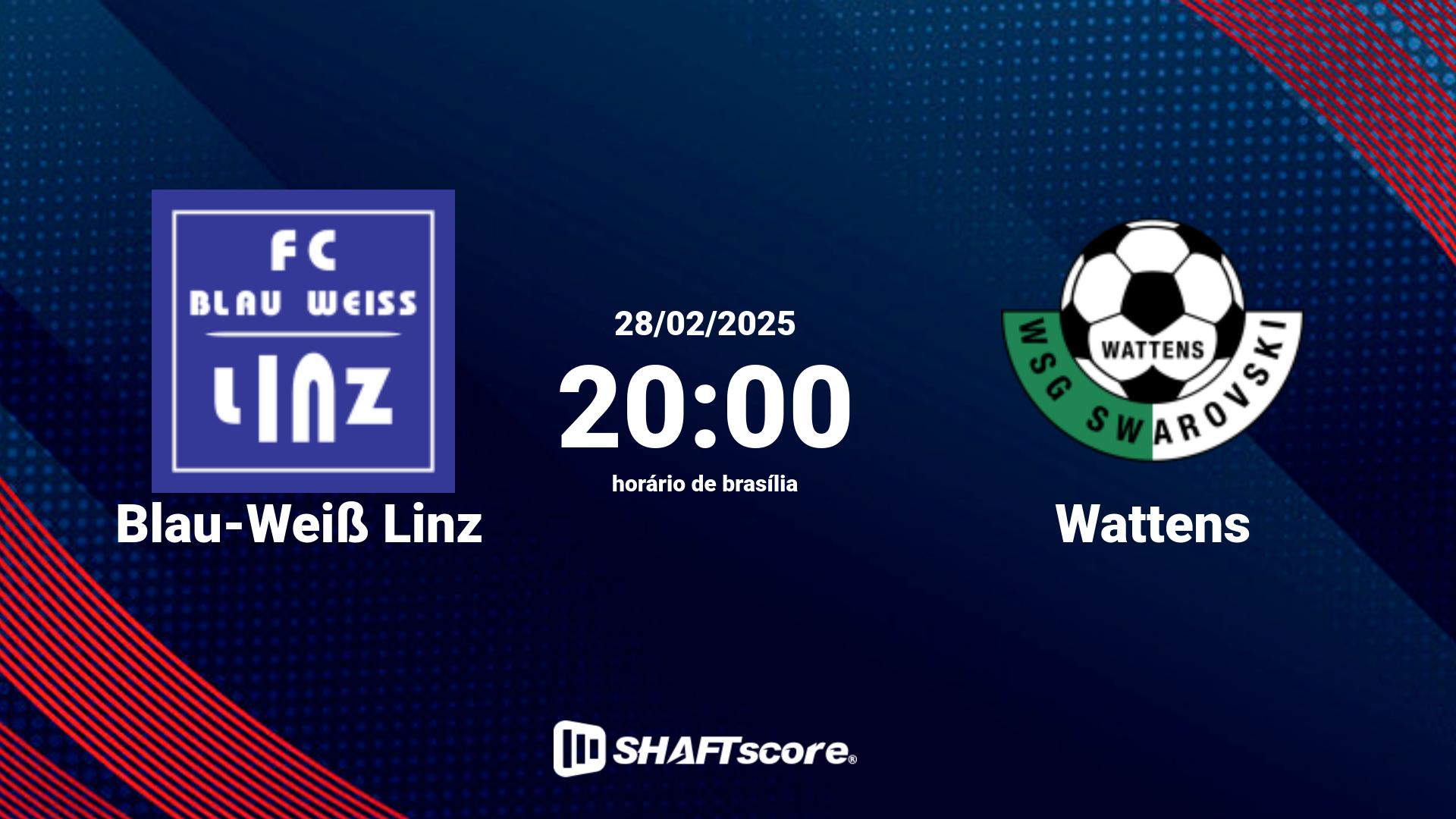 Estatísticas do jogo Blau-Weiß Linz vs Wattens 28.02 20:00