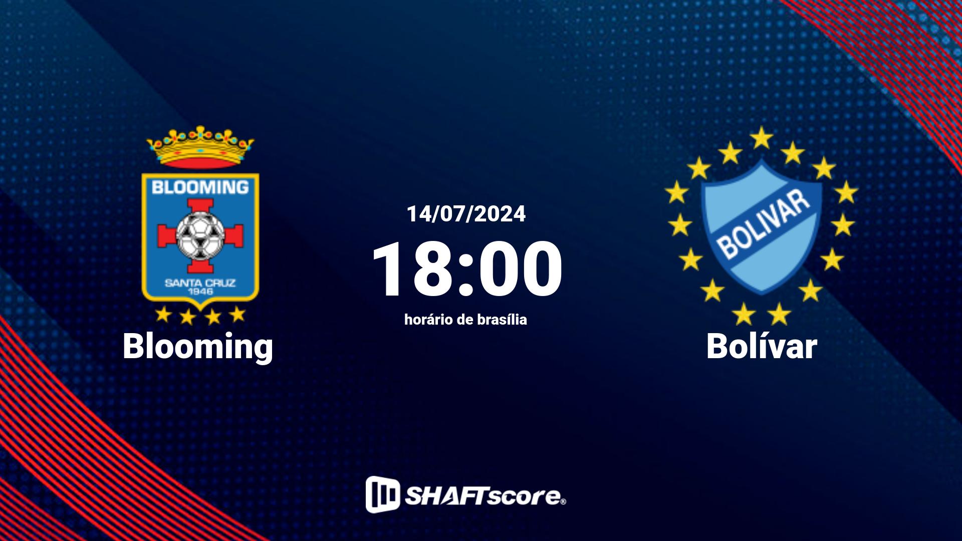 Estatísticas do jogo Blooming vs Bolívar 14.07 18:00