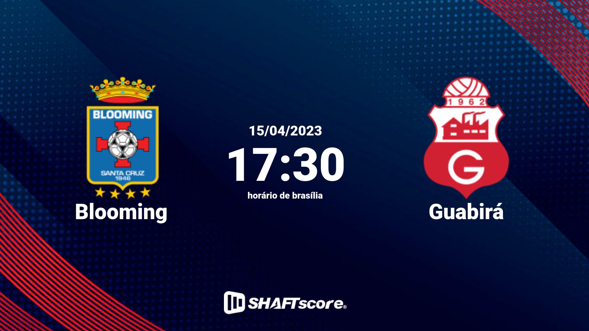 Estatísticas do jogo Blooming vs Guabirá 15.04 17:30