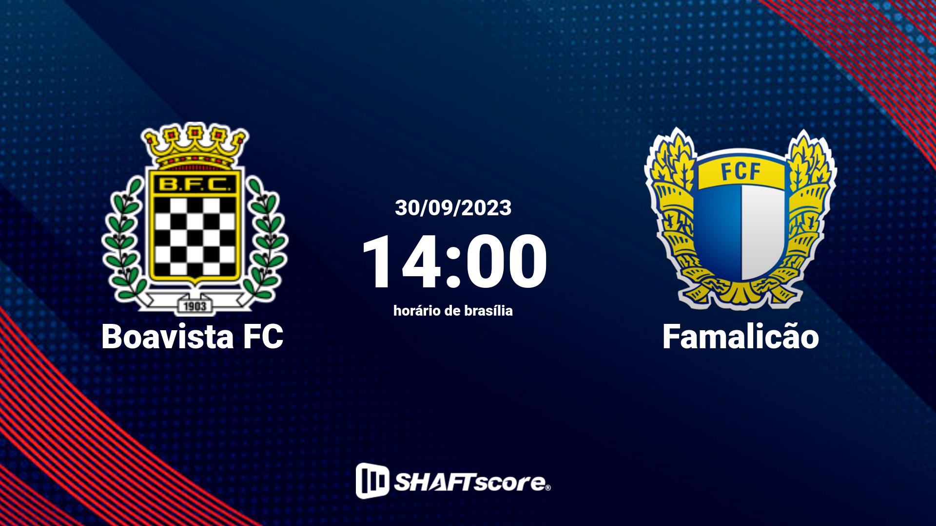 Estatísticas do jogo Boavista FC vs Famalicão 30.09 14:00