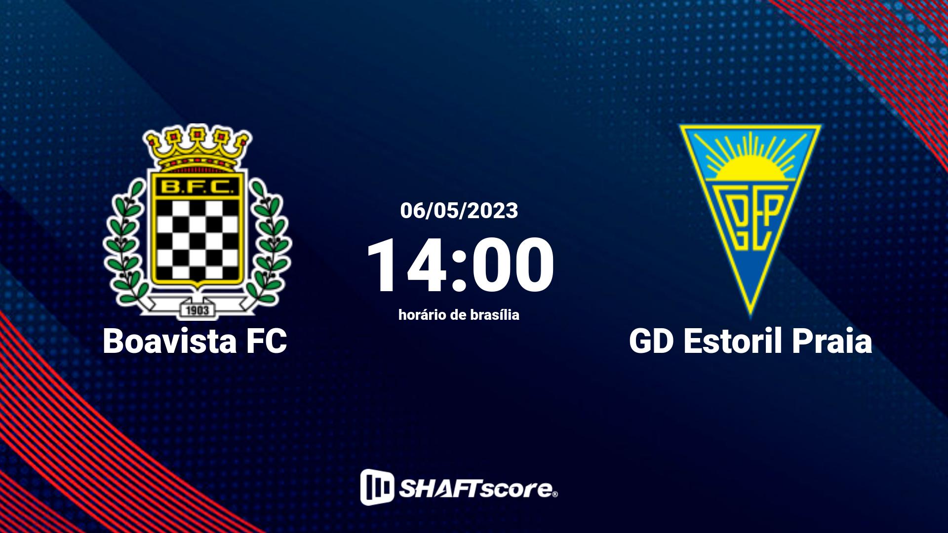 Estatísticas do jogo Boavista FC vs GD Estoril Praia 06.05 14:00