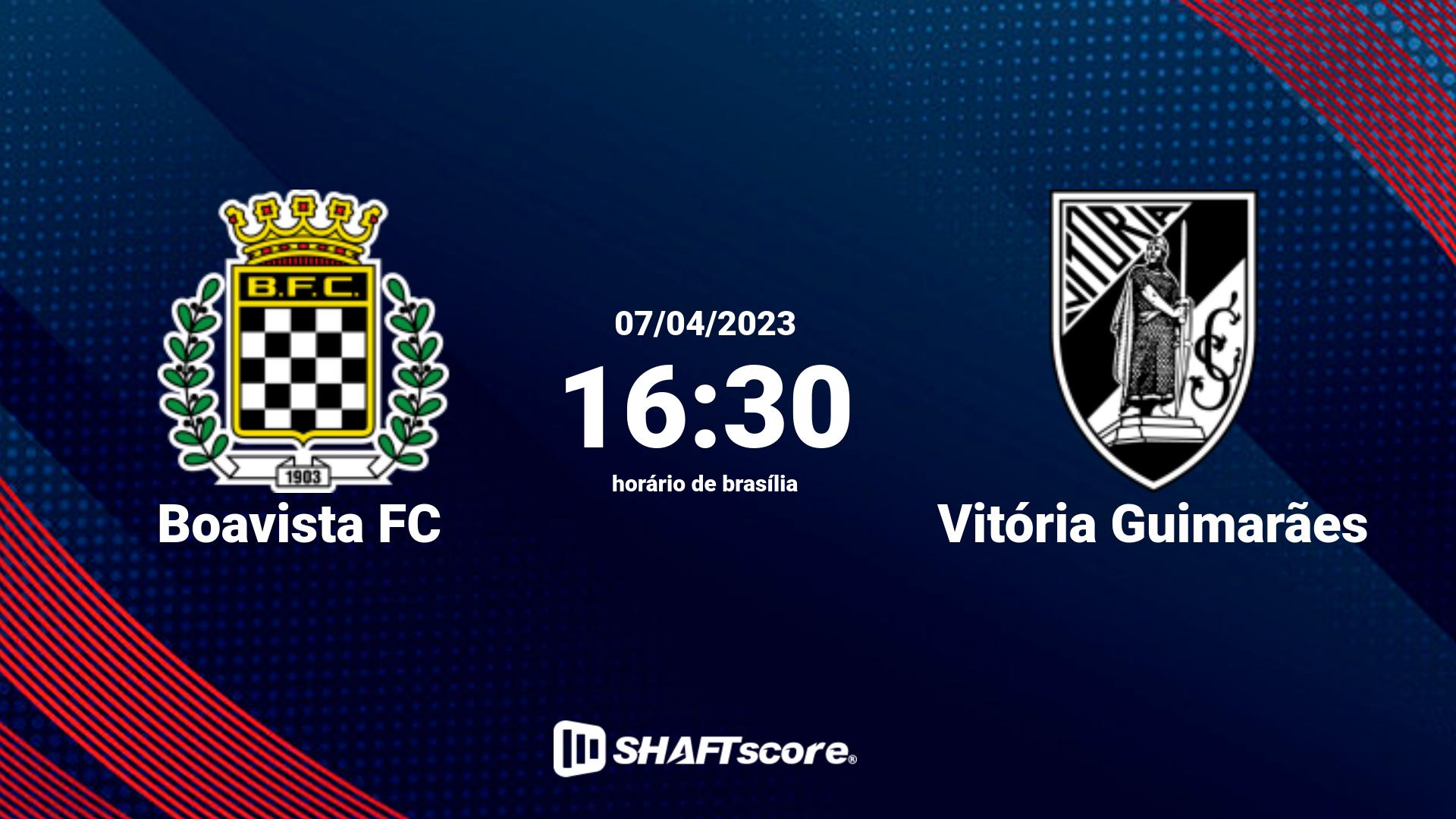 Estatísticas do jogo Boavista FC vs Vitória Guimarães 07.04 16:30