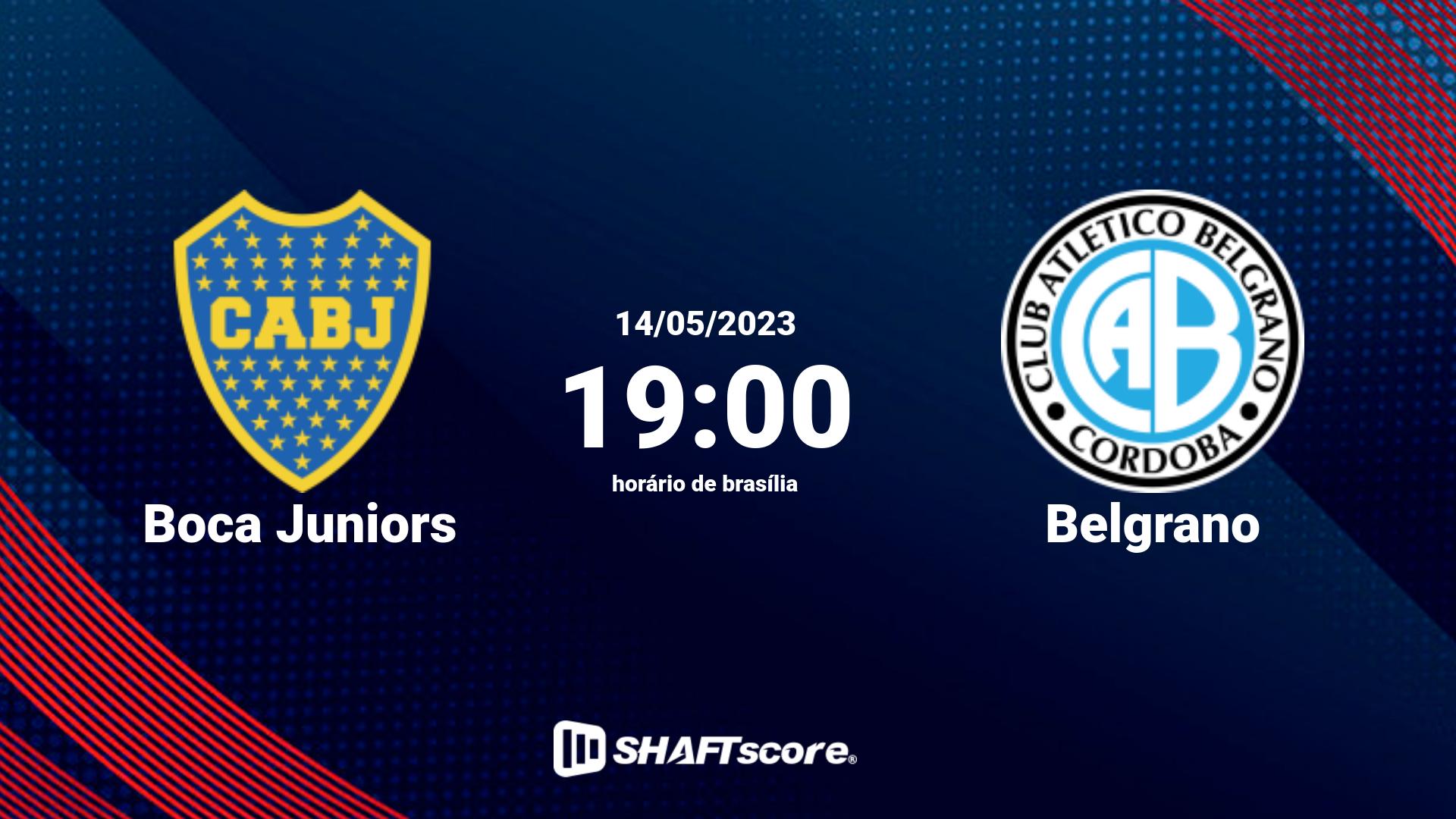 Estatísticas do jogo Boca Juniors vs Belgrano 14.05 19:00