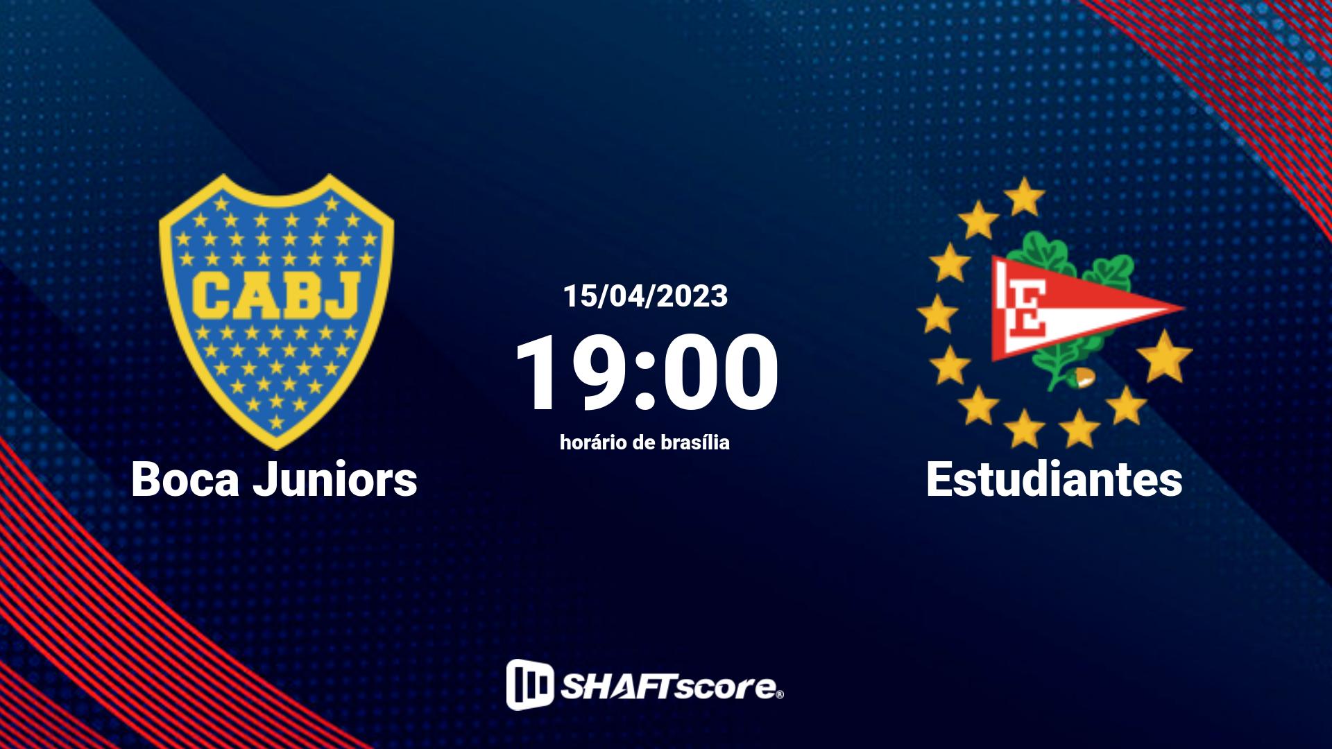 Estatísticas do jogo Boca Juniors vs Estudiantes 15.04 19:00