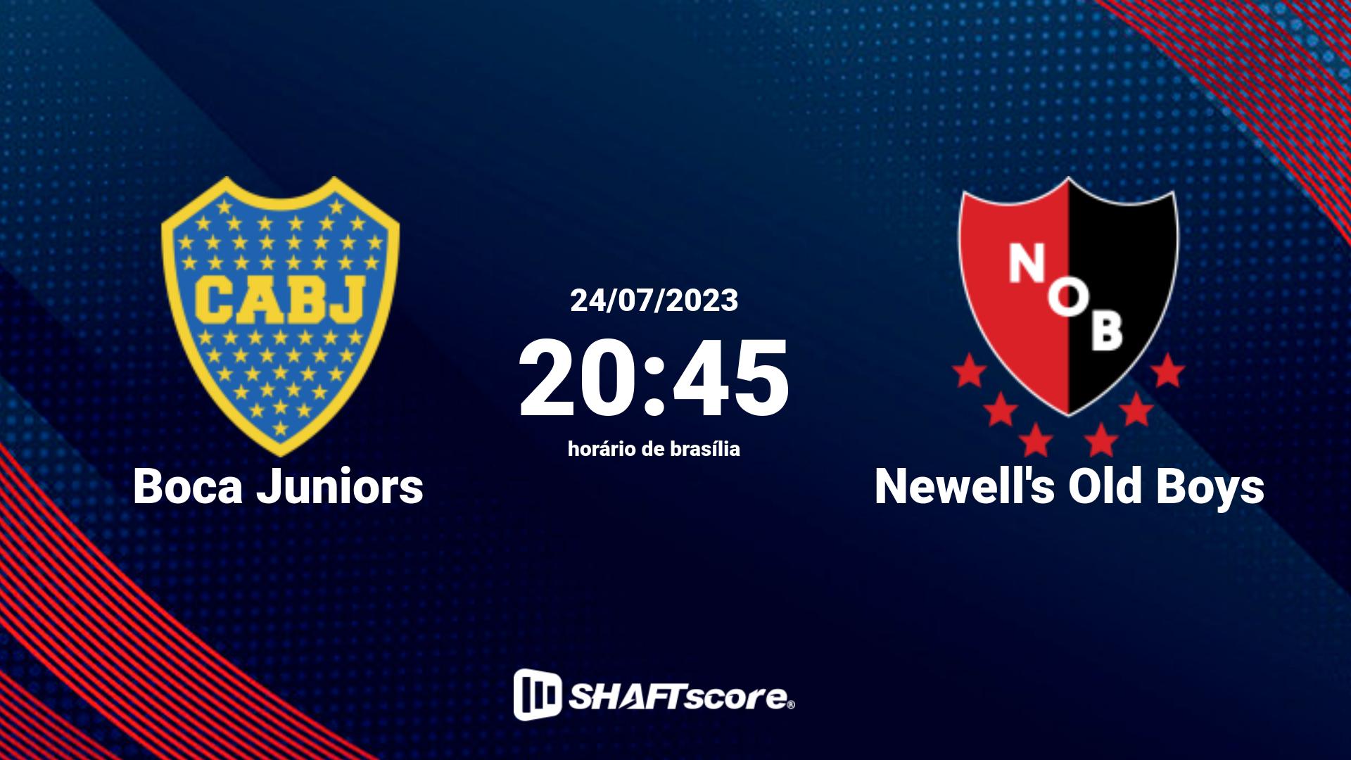 Estatísticas do jogo Boca Juniors vs Newell's Old Boys 24.07 20:45