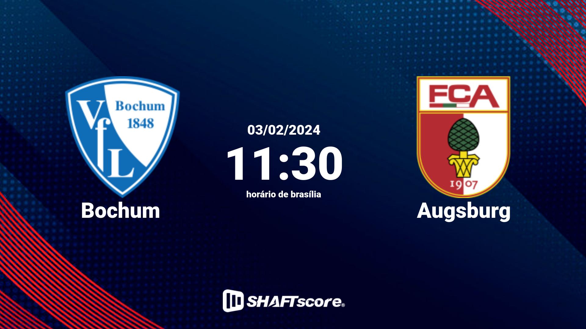 Estatísticas do jogo Bochum vs Augsburg 03.02 11:30