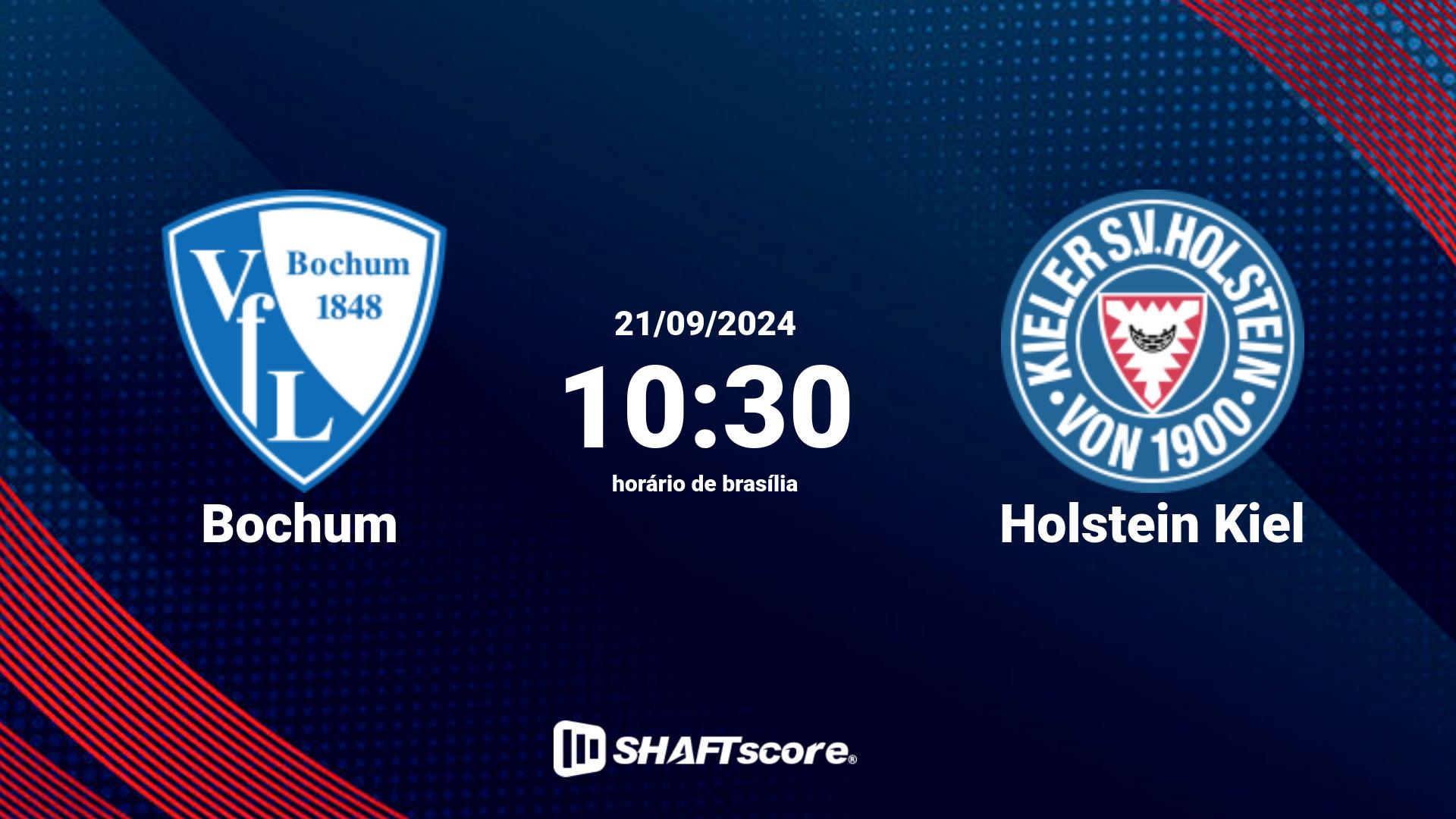 Estatísticas do jogo Bochum vs Holstein Kiel 21.09 10:30