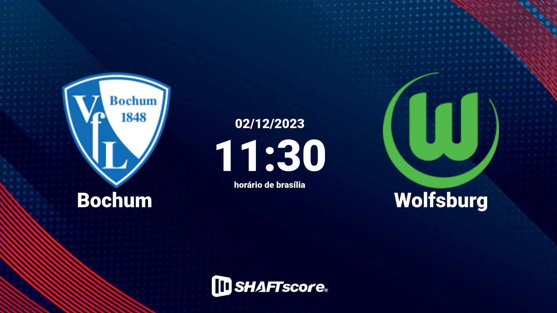 Estatísticas do jogo Bochum vs Wolfsburg 02.12 11:30