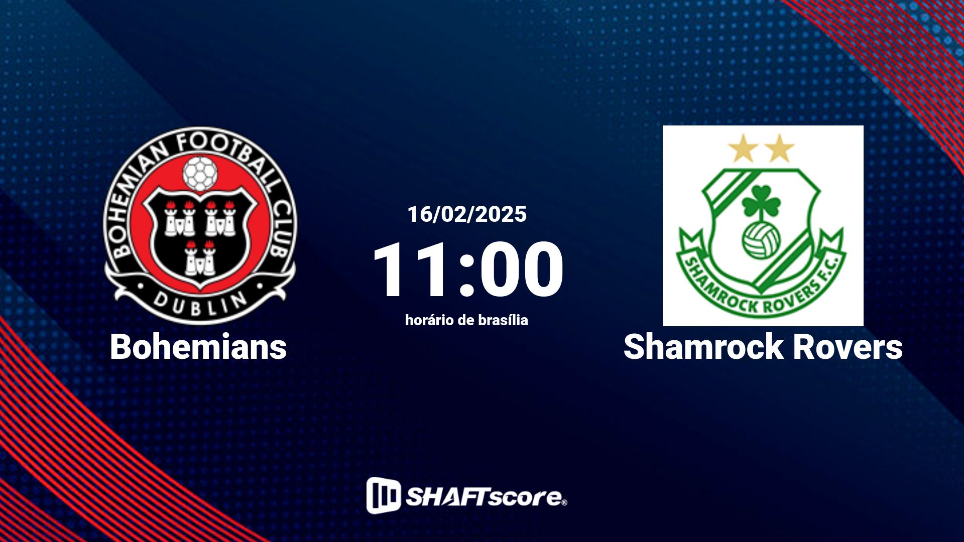 Estatísticas do jogo Bohemians vs Shamrock Rovers 16.02 11:00