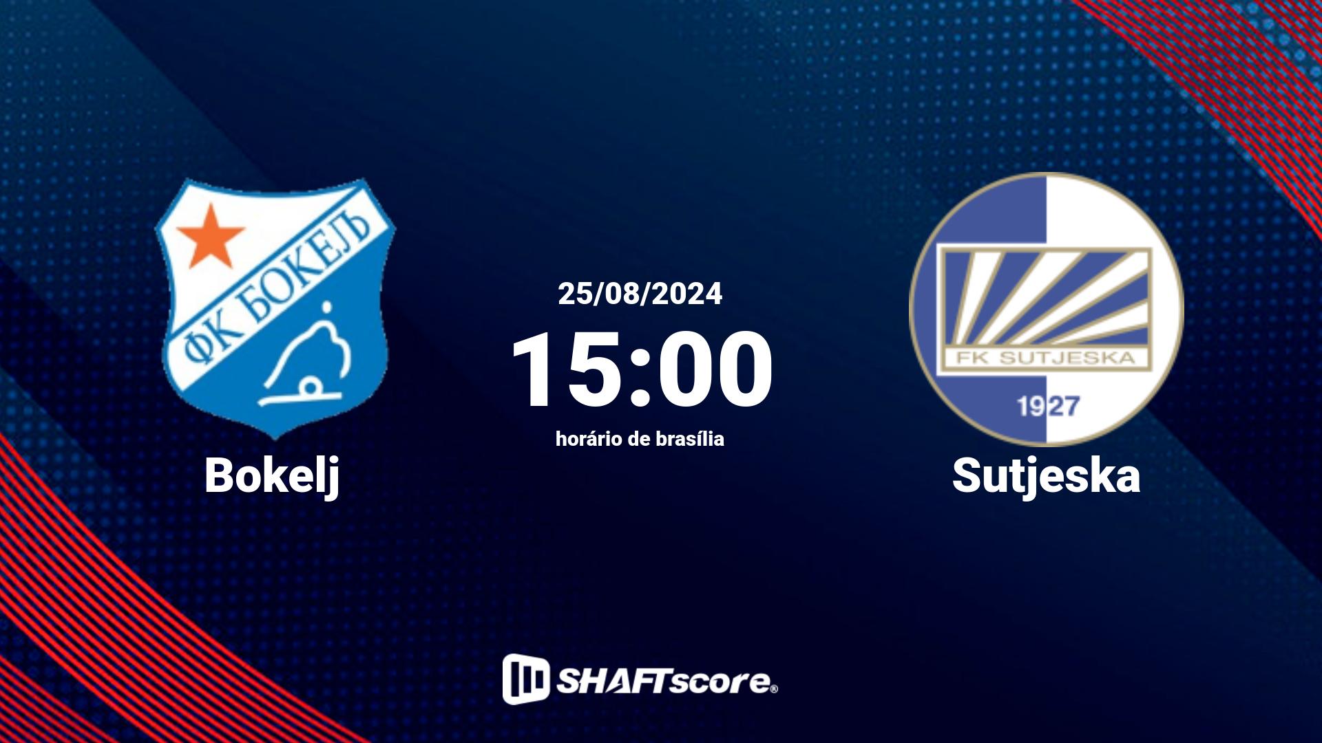 Estatísticas do jogo Bokelj vs Sutjeska 25.08 15:00