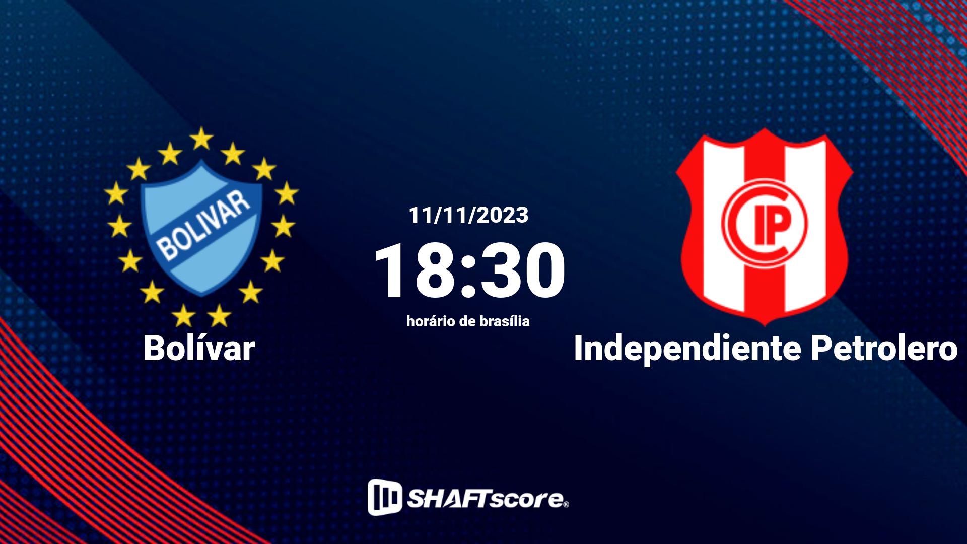 Estatísticas do jogo Bolívar vs Independiente Petrolero 11.11 18:30