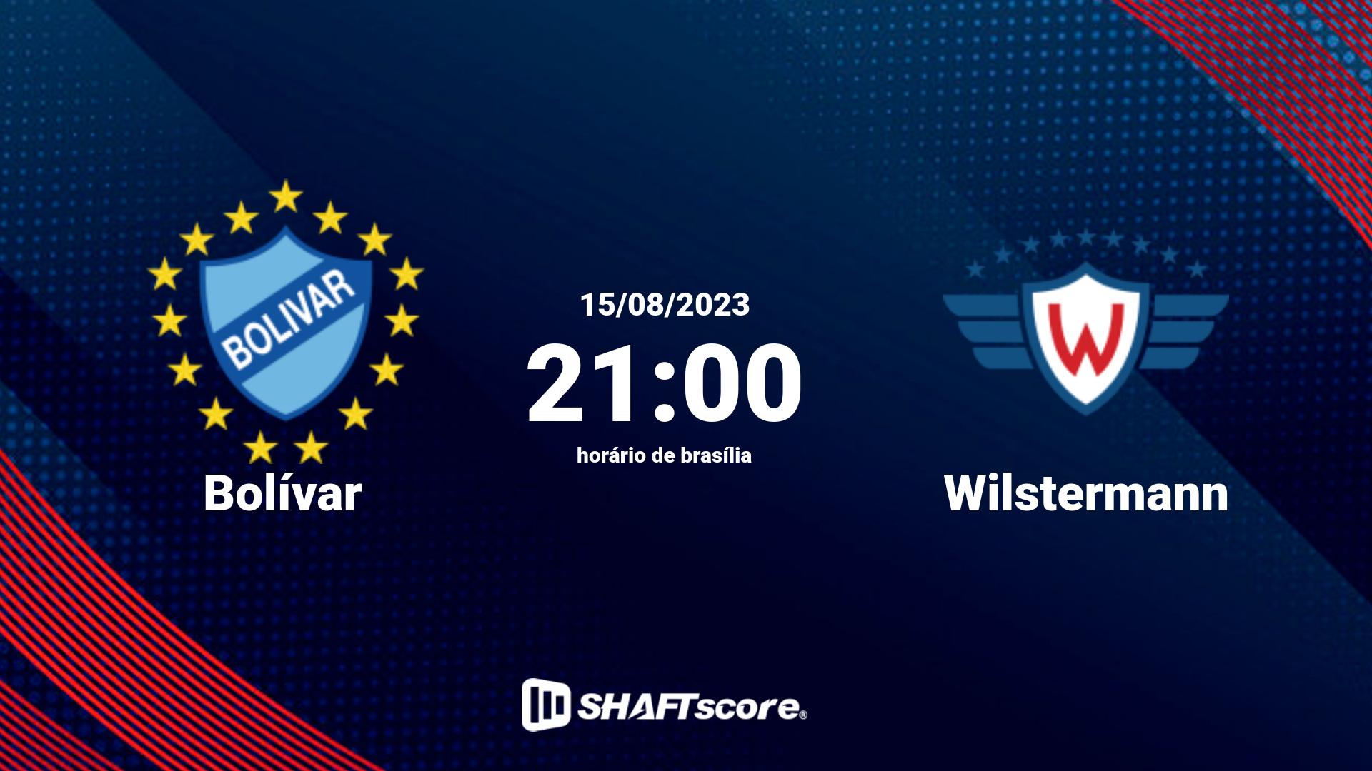 Estatísticas do jogo Bolívar vs Wilstermann 15.08 21:00