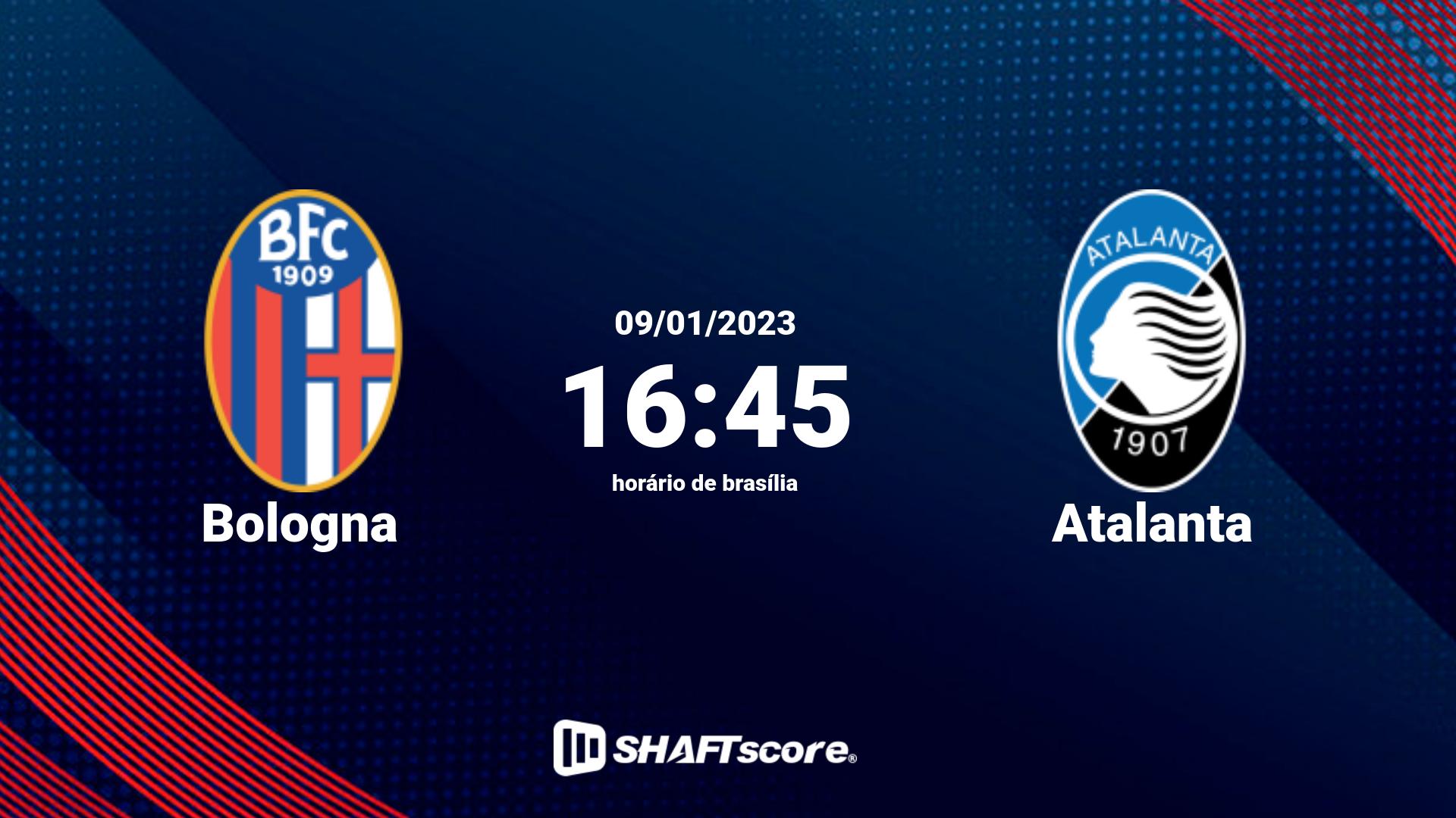 Estatísticas do jogo Bologna vs Atalanta 09.01 16:45