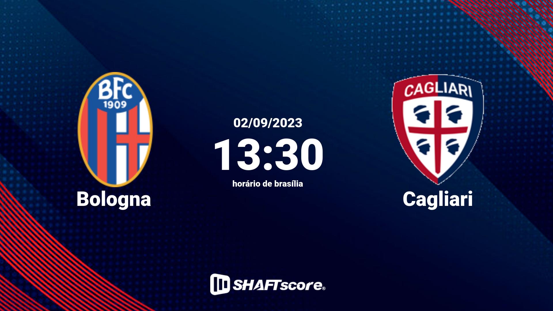 Estatísticas do jogo Bologna vs Cagliari 02.09 13:30