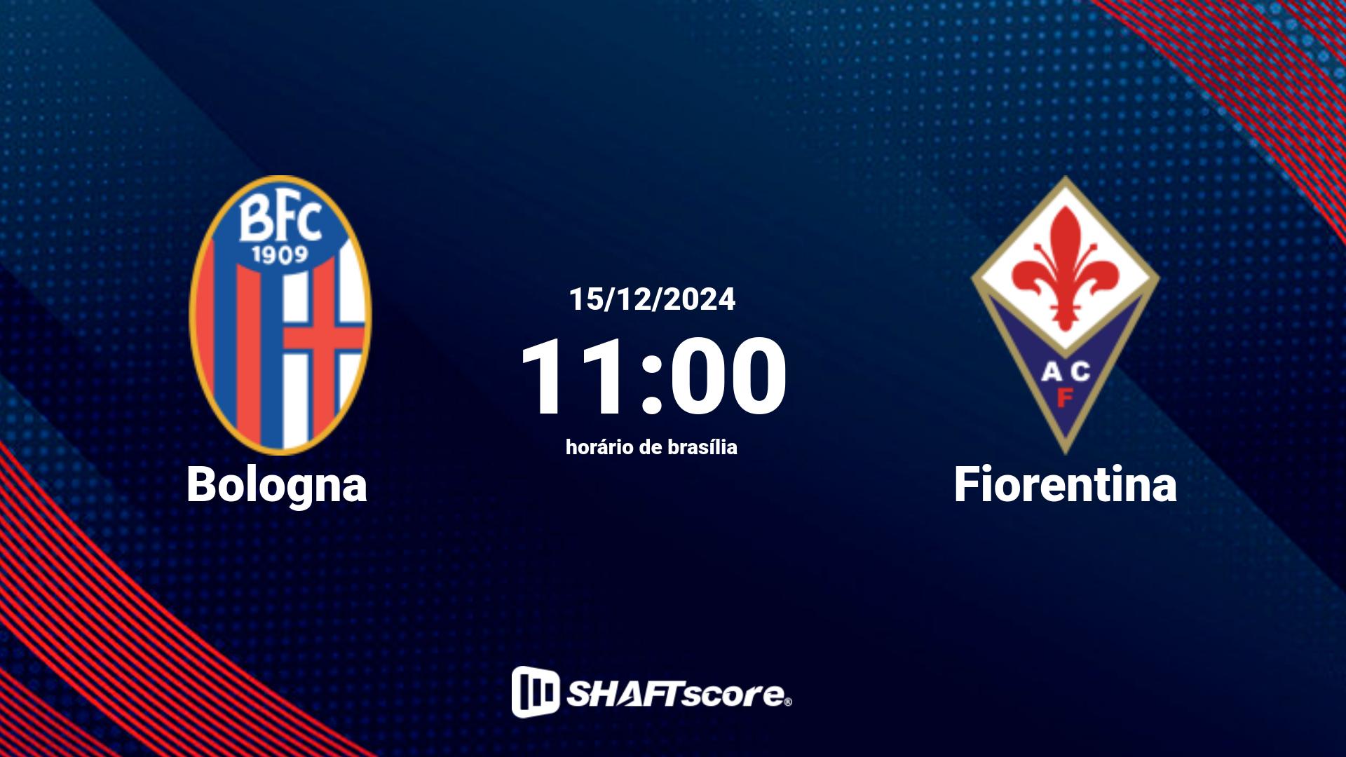 Estatísticas do jogo Bologna vs Fiorentina 15.12 11:00